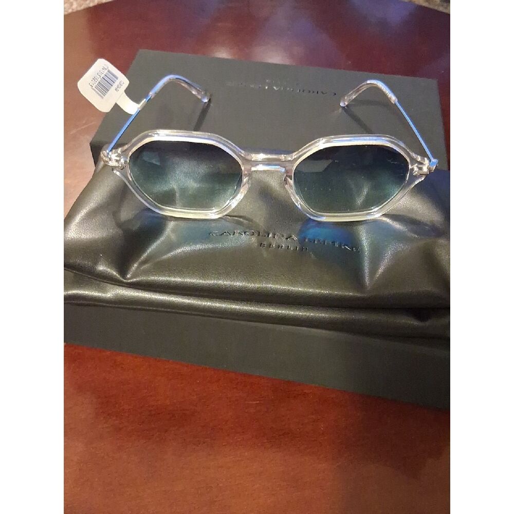 Carolina Lemke Blue Gradient Sunglasses New With Box, Case, Cleaning Cloth.